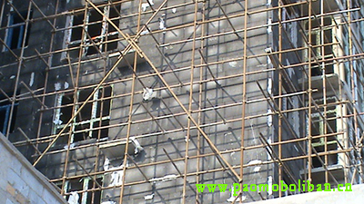 泡沫玻璃外墻施工圖像